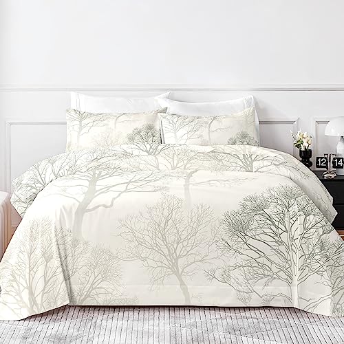 HCORA Floral Queen Sheet Set, Luxury 1800TC Hotel Quality Double Brushed Microfiber Deep Pocket Bed Sheets, Ultra Soft, Breathable and Cooling, 4PC, Queen Size