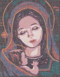 Collection D'Art Tapestry Kit Madonna And Child 2, 100% Cotton, Multi-Colour, 20 x 25 x 0.100 cm
