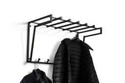 M2 Kollektion Coat Rack, Metal, Black, 79x45x40