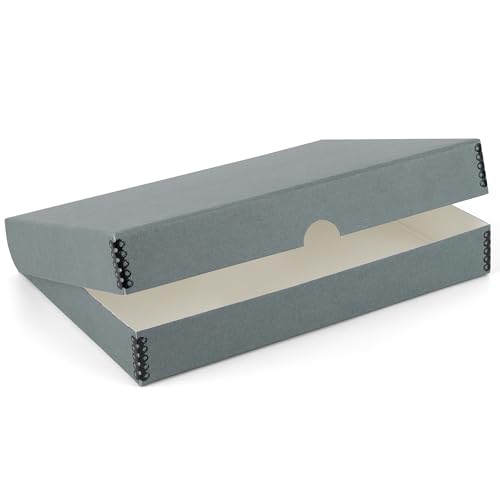 "Lineco Grey 13x19 Clamshell Box 13.5"" x 19.5"" x 1.75"". Archival Acid Free. Protect Longevity, Organize & Store Photos, Documents, Crafts, Cards, Magazines, Prints, Wedding Dresses, DIY."