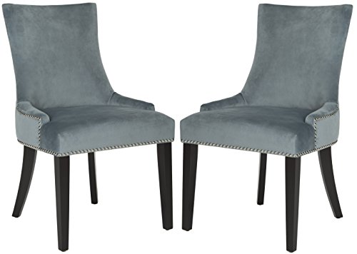 Safavieh Set of 2 Wooden Dining Chairs, in Blue