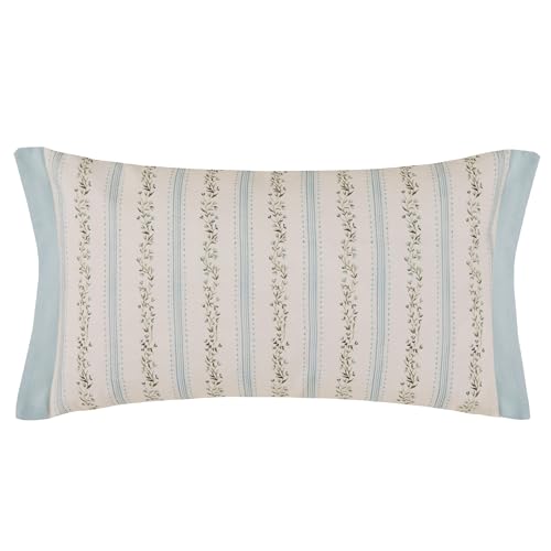 Voyage Maison Primavera Feather Filled Cushion – Watercolour Floral Printed Spring Oxford Trim Décor (Multicolour - 30x50cm)