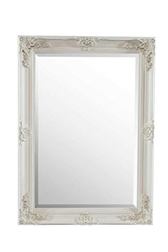 Mirror Abbey Baroque Style Rectangular Cream, 112x81, Beige