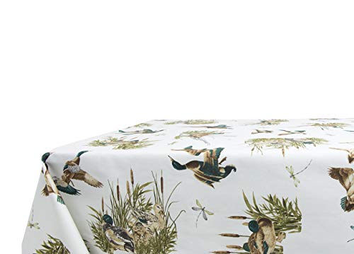 BIANCHERIAWEB Kitchen Tablecloth 140 x 240 cm with RP Hunter Design, Made in Italy, Table Cloth in 100% Cotton