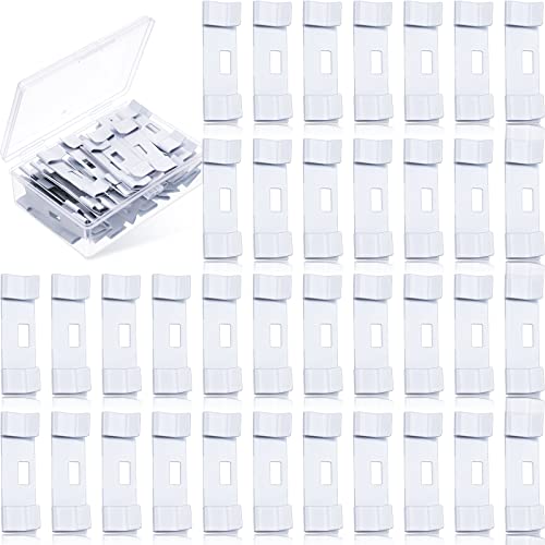 Blulu Vertical Blind Repair Tabs Kit Vane Savers Blind Repair Clip, Window Blinds Replacement Slats Parts, White