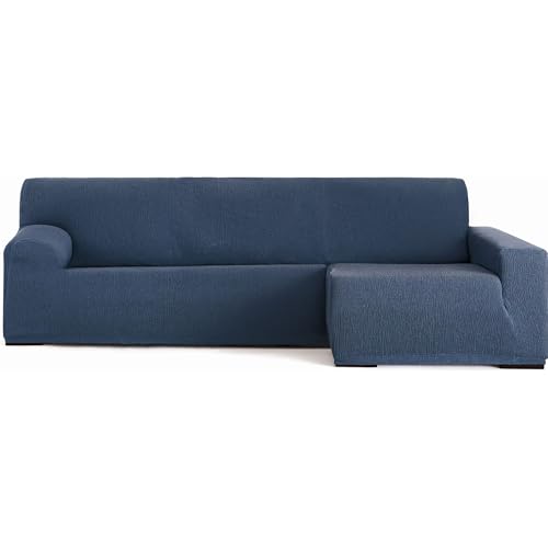 ECOMMERC3 Chaiselong - Universal and Versatile Long Right Arm Sofa Cover - Blue Chaiselong Protector Easy to Install for Back, Seat and Arms