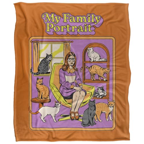Steven Rhodes My Family Portrait Silky Touch Super Soft Throw Blanket 152 X 127 Cm