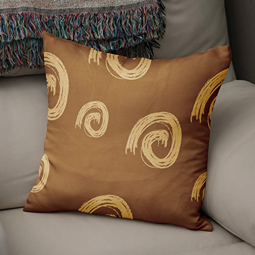Bonamaison Decorative Cushion Cover Brown Tones, Throw Pillow Covers, Home Decorative Pillowcases for Livingroom, Sofa, Bedroom, Size:50x50 Cm - Designed and Manufactured in Turkey
