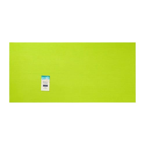 GC GAVENO CAVAILIA Luxury Microfiber Beach Towel Plain - Super Absorbent Sand Free Beach Towels - Soft, Quick Dry Towels for Adults - Compact, Lightweight (1 Piece) - (70 x 152 Cm) - Neo Green
