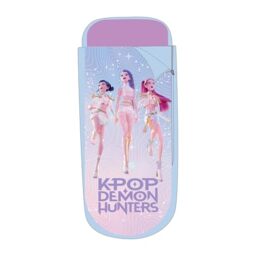 K Pop Demon Hunters Officially Licensed ReadyBed - Kids Inflatable Air Bed and Sleeping Bag with Pump - Travel Mattress for Sleepovers and Camping or Home Use - Blue