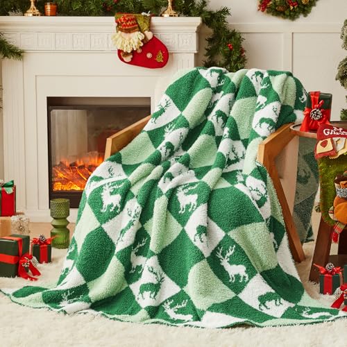 "CYMULA Christmas Blanket - Super Soft Cozy Fuzzy Blankets for Couch, Sofa & Bed, Holiday Throw Blanket???50""x60"""