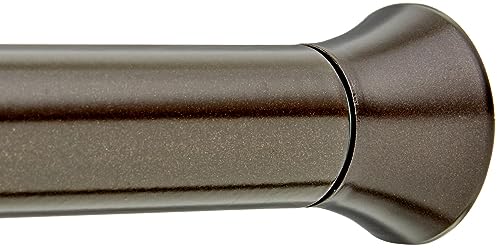 Amazon Basics Adjustable Shower Curtain Tension Rod, 107 to 185 cm, Bronze