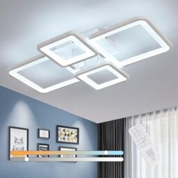 Comely LED Ceiling Light Dimmable, 54W Ceiling Lamp with Remote Control