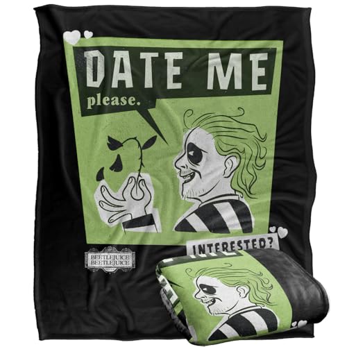 BEETLEJUICE 2 (2024) Blanket, 152 x 127 cm Date Me Silky Touch Super Soft Throw Blanket