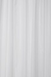 Croydex Plain White Textile Curtain with Hygiene 'N' Clean, 2000 x 2000mm