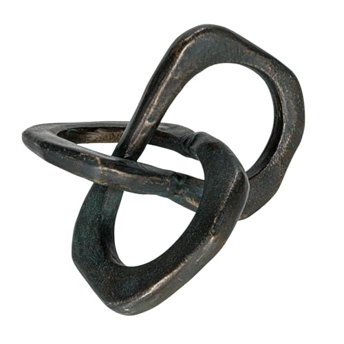 Bloomingville Antique Metal Knot Figurine, Black, Iron