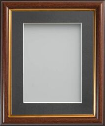 Frame Company Eldridge Mahogany A3 Photo Frame, Grey Mount for A4