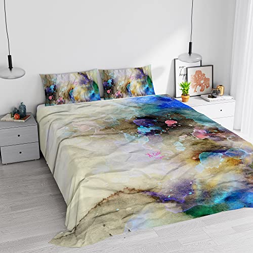 KI-OSA Microfibre Duvet Cover Set, 622, Double