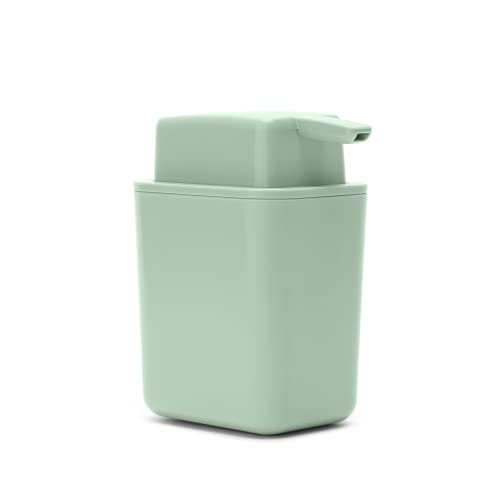 Brabantia - Sinkside Soap Dispenser - Non-Dripping Pump - Non-Slip & Non-Scratch - Large Refill-Opening - Corrosion Resistant - Dishwasher Safe - Kitchen Accessory - Jade Green - 200 ml