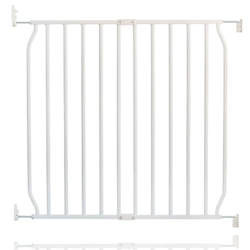 Safetots Screw Fit Metal Baby Gate, White, 70cm - 80cm