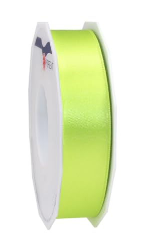 C.E. Pattberg SATIN light green gift ribbon, 27 yards for Wrapping Gifts, 1 inch width, Ribbon for Decorating & Crafting, Decorative Ribbon for Gifts, for every occasion, Cinnamon