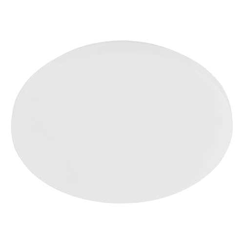 Eglo Flush LED Ceiling lamp Pogliola-E, Flat Light Fixture, Hallway and Kitchen Lighting, White Metal and Plastic, Warm White, Ø 31 cm
