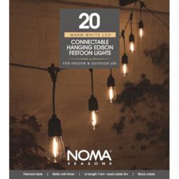 NOMA Connectable Drop Festoon Lights, 20 Bulbs, 10.6 m (Pack of 1)
