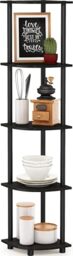 Furinno TURN-N-TUBE 5-Tier Corner Shelf, Bookcase, Espresso