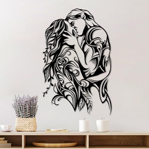 Stylish Black Decorative Metal Wall Accessory, 78 x 50 cm, 100% Metal, 1.5 mm Thickness, Perfect for Modern Home Decor & Office Spaces