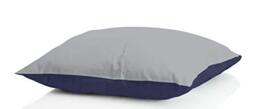 MB HOME BASIC N.2 Winter Pillows Iceland, Dark Blue/Light Grey, 50 x 80 cm