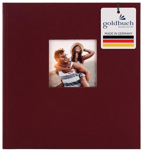 Goldbuch Photo Album with Window Cut-Out, Bordeaux, 30 x 31 cm
