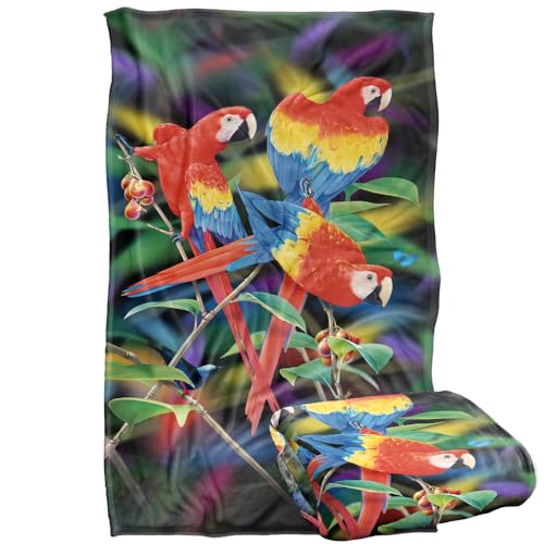 Jq Licensing - Royce Mcclure Macaws Silky Touch Super Soft Throw Blanket 91 x 147 Cm