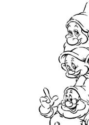 Komar Snow White Dwarves, black, white, 50 x 70 cm