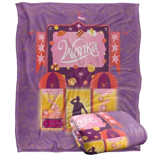 Wonka (2023) Blanket, 152 x 127 cm Doorway to Imagination Silky Touch Super Soft Throw Blanket