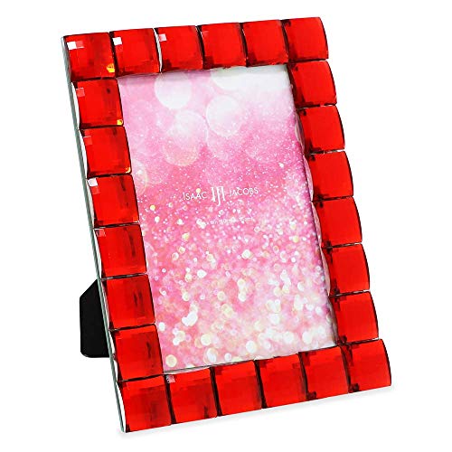 Isaac Jacobs International Jewel Picture Frame (4x6, Red)