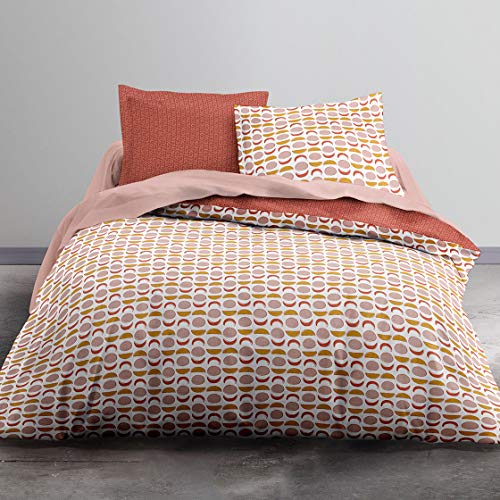 TODAY Crazy Palma Printed Duvet Cover Set for Double Bed 220 x 240 cm Grey