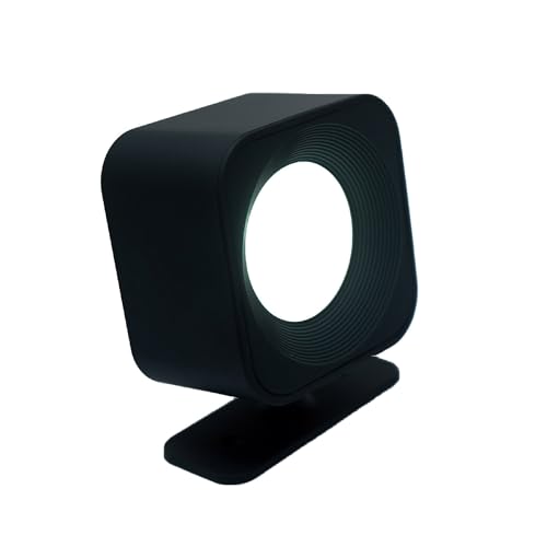 FIRST4MAGNETS MagLight Magnetic 360° LED Wall Light with 3 Colour Temperature Touch & Remote Control (Quadrant), Wooden Wireless USB Rechargeable Night Light - Black