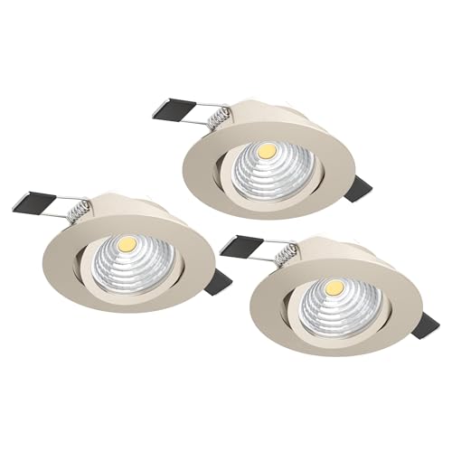 Eglo Set of 3 recessed Spotlight Set Saliceto
