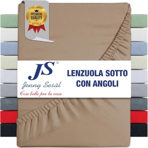 Jenny Sesal Cotton Fitted Sheet Taupe - Durable