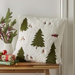 Catherine Lansfield Cosy Boucle Christmas Tree 45x45cm Cushion Neutral