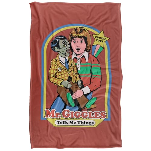 Steven Rhodes Mr. Giggles Silky Touch Super Soft Throw Blanket 91 X 147 Cm
