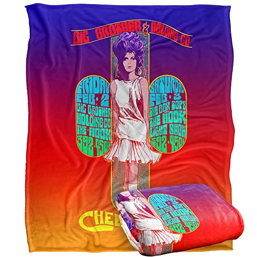 Big Brother And The Holding Company Cheetah Poster Silky Touch Super Soft Throw Blanket 152 X 127 Cm