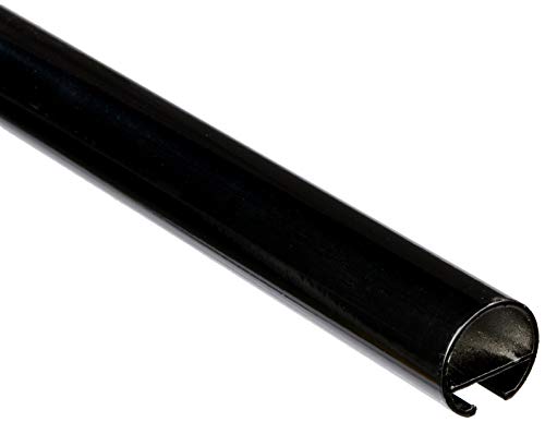 Gardinia Curtain Rod with Inner Track I Diameter 20 mm Black 120 cm Metal