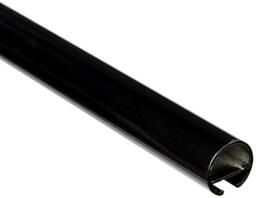 Gardinia Curtain Rod with Inner Track I Diameter 20 mm Black 120 cm Metal