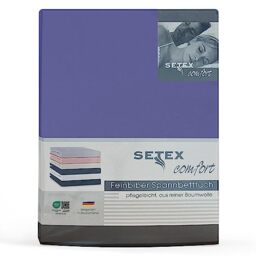 Setex - Flannelette Bed Sheet with Elastic Band Cuddly Soft - Flannelette Fitted Sheet Made of 100% Cotton with All-Round Elastic Band - Bed Sheet 180 x 200 cm Very Peri