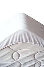 Lovely Casa pm29374001 Tricia Mattress Protector Polyester/Cotton White 190 x 140 x 10 cm