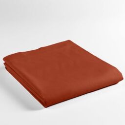 Douceur d'Intérieur, Flat Sheet (180 x 290 cm) Lina Terracotta, 100% Cotton