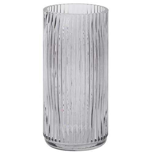 Ribbed Vase Small Black