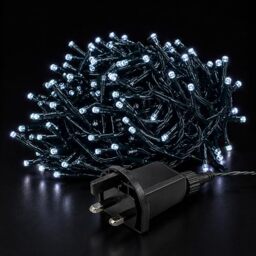 STATUS 480-LED Cool-White Cluster String, 6.9 m Lit on 10 m Cable, 8-Mode Indoor Outdoor Lights, IP44 (BODEN480MCW6)