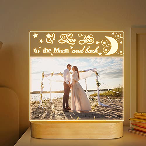 Attivolife Photo Frame Light, Table Decoration Gifts for Love Friend (ILOVEU3)